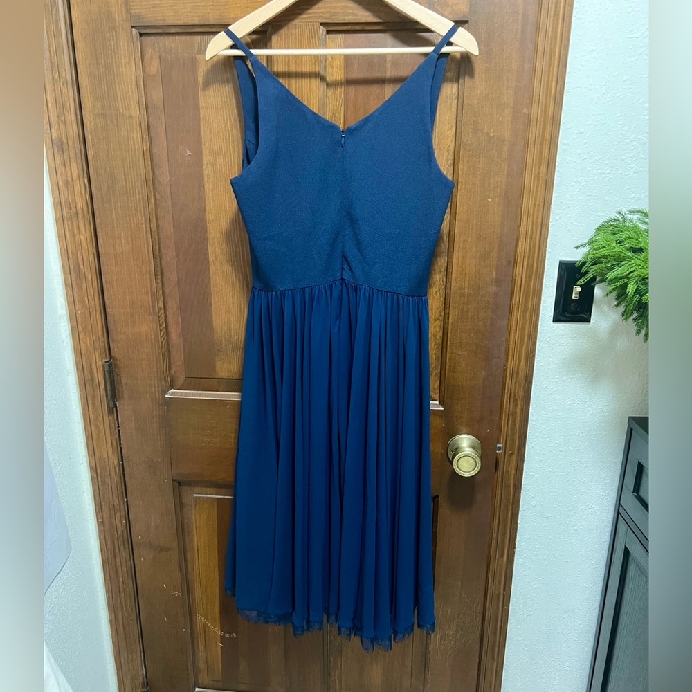Dress the Population Alicia Mixed Media Dress - Midnight - Picture 7 of 11